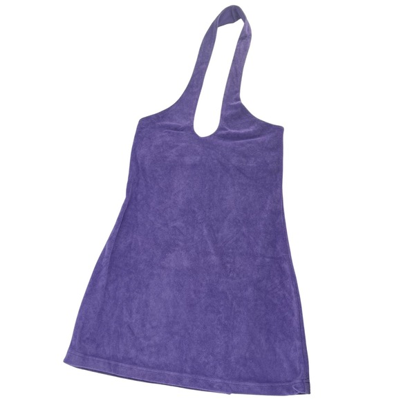 Fabletics Dresses & Skirts - Fabletics Island Terry Halter Dress Purple Terry Cloth Beach Medium